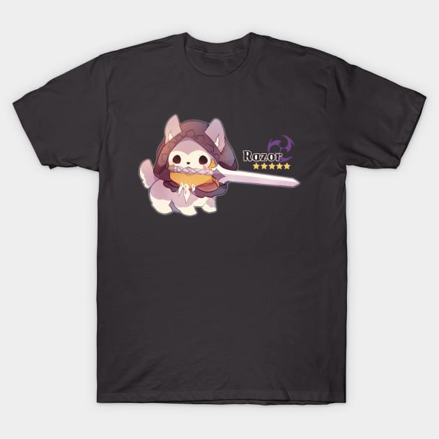 Razor Pup T-Shirt by Cremechii